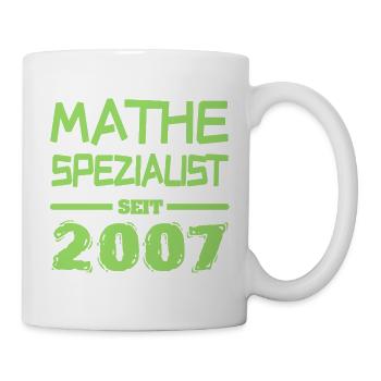 Mathespezialist 2007 - Tasse - Weiß - Rechts