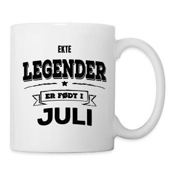True legends are born in July - Mug - white - Right