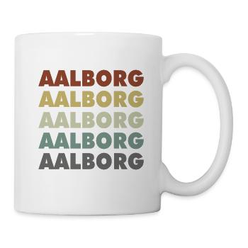 Aalborg - Danemark - Danemark - Scandinavie - Mug blanc - blanc - Droite
