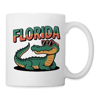 Florida Alligator - Tasse - Weiß - Rechts