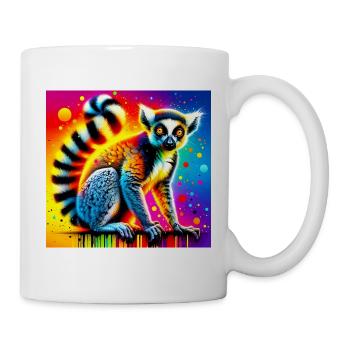Lemur - Tasse - Weiß - Rechts