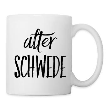 Alter Schwede - Lustiger Spruch - Funny - Tasse - Weiß - Rechts