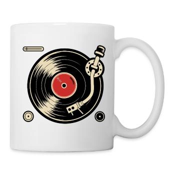 Disques vinyles Platine vinyle Platine vinyle Graphisme - Mug blanc - blanc - Droite