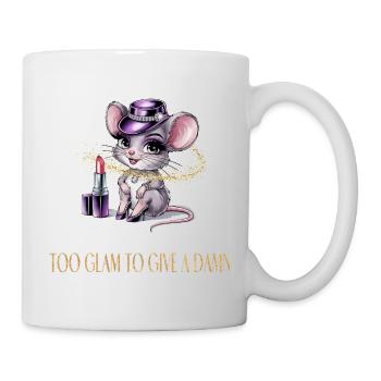 Heiße Maus mit Glamour & Lippenstift - Tasse - Weiß - Rechts