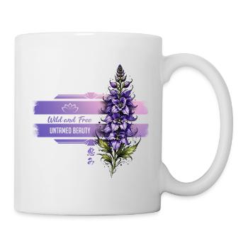 Wild Lupine Band Ungezähmte Schönheit - Tasse - Weiß - Rechts
