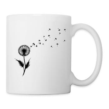 Dandelion Wishes & Freedom Blowing Seeds - Tasse - Weiß - Rechts