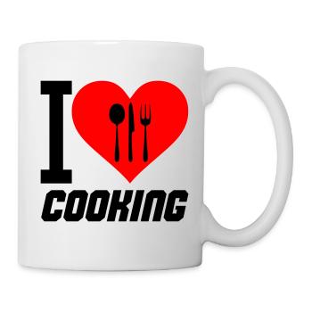 i_love_cooking_02 - Mug blanc - blanc - Droite