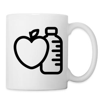 Gesunder Lebensstil - Tasse - Weiß - Rechts