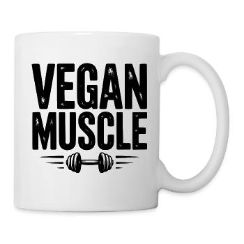 Vegane Muskeln - Tasse - Weiß - Rechts