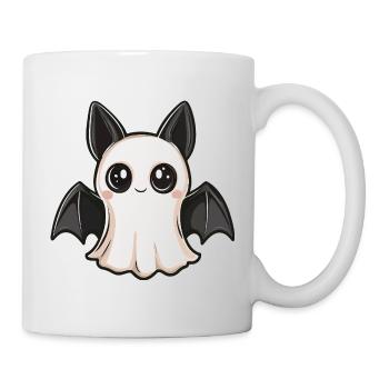 Fledermaus Halloween Geist - Tasse - Weiß - Rechts
