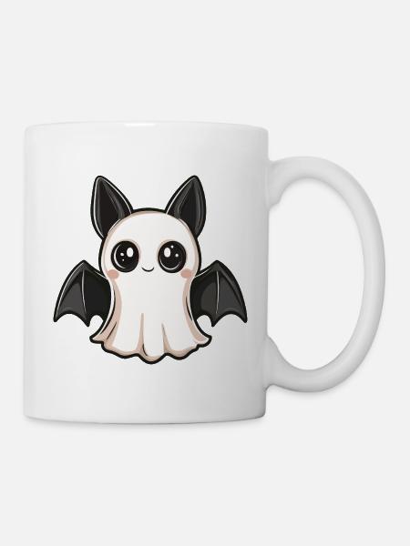 Fledermaus Halloween Geist - Tasse - Weiß