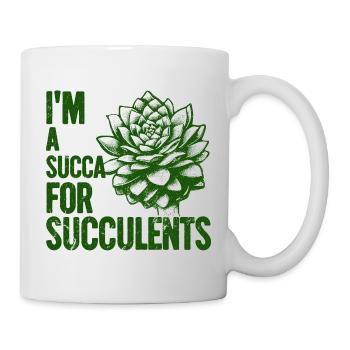 Je suis une sucque pour les succulentes - Mug blanc - blanc - Droite