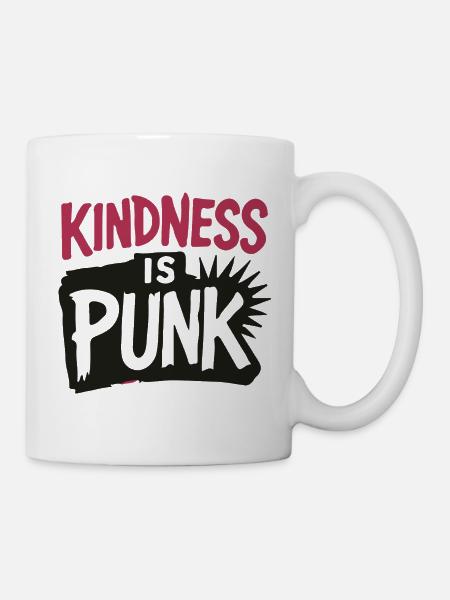 Freundlichkeit ist Punk - Tasse - Weiß