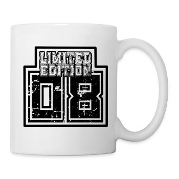 Lettrage en édition limitée 2008 back 18. - Mug blanc - blanc - Droite
