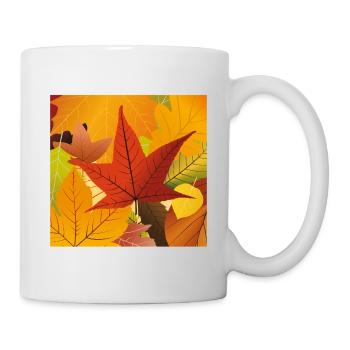 Feuilles d’automne - Mug blanc - blanc - Droite