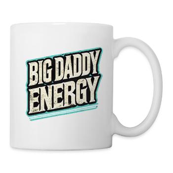 Big Dad Energy Retro  - Mug - white - Right
