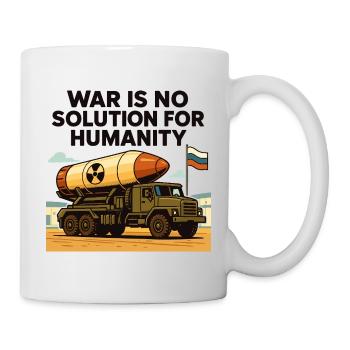 La guerre n’est pas une solution - Mug blanc - blanc - Droite