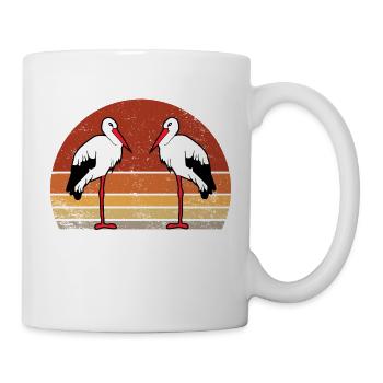 VOGEL VIntage Retro  - Tasse - Weiß - Rechts