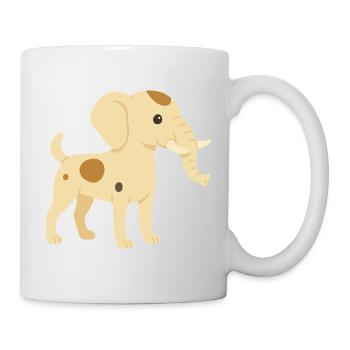 Elefant Hund Jack Russell - Tasse - Weiß - Rechts