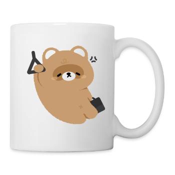 Tired Bear Commute - Mug - white - Right