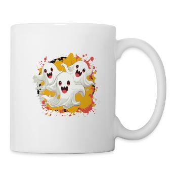 Geister Trio Comic - Tasse - Weiß - Rechts