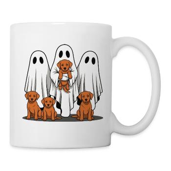 Geisterfreunde mit Foxred Labrador Welpen - Tasse - Weiß - Rechts