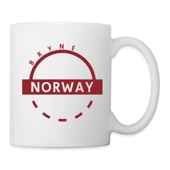 Norwegen Emblem Ring Design - Tasse - Weiß - Rechts