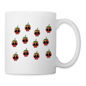 Crânes de fraises - Mug blanc - blanc - Droite