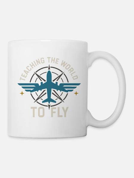 Fluglehrer Cfi Pilot Luftfahrtlehrer - Tasse - Weiß