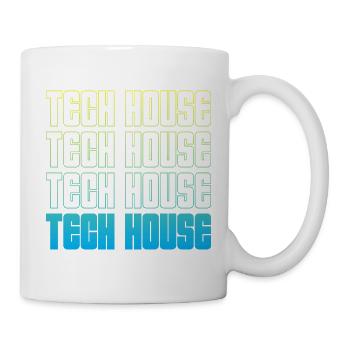 Tech House Neon Repeat - Mug - white - Right