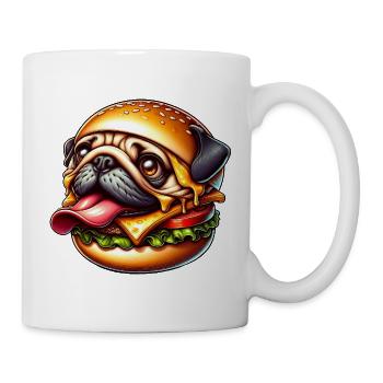 mignon carlin halloween cheeseburger dessin animé monstre - Mug blanc - blanc - Droite