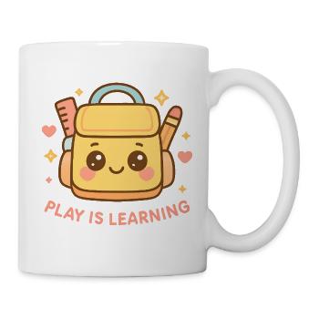 Playing is learning, preschool, preschool, kindergarten - Mug - white - Right