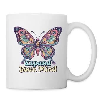 Psychedelic Retro – Expand Your Mind - Mug - white - Right
