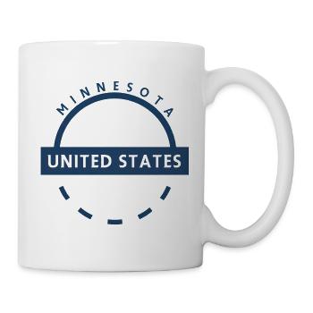 Minnesota USA Emblem - Tasse - Weiß - Rechts