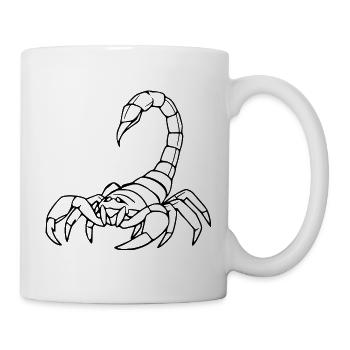Scorpio Zodiac T-shirt Gift - Mug - white - Right