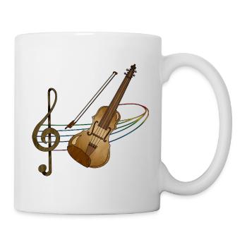 Violon - Mug blanc - blanc - Droite