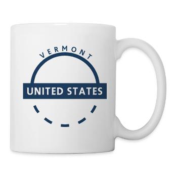 Vermont United States Badge - Mug - white - Right