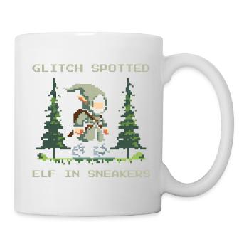 Bug discovered: Elf with sneakers | LARP Glitch - Mug - white - Right