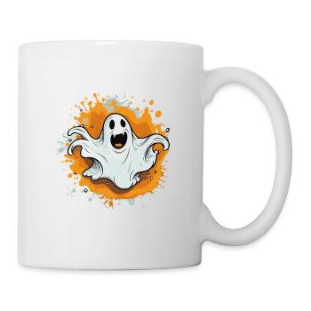 Spukgeist auf Farbsplash - Tasse - Weiß - Rechts