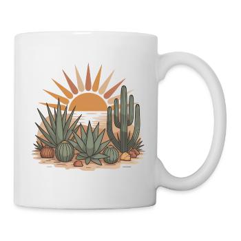 Cactus Boho Nature - Mug blanc - blanc - Droite