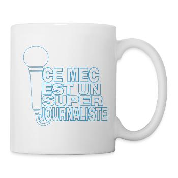 Super Journalist – This guy manages the mic - Mug - white - Right