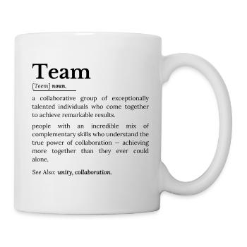 Team-Definition - Tasse - Weiß - Rechts
