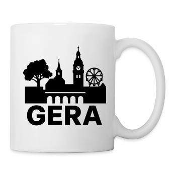 Gera City Landmark Silhouette - Mug - white - Right