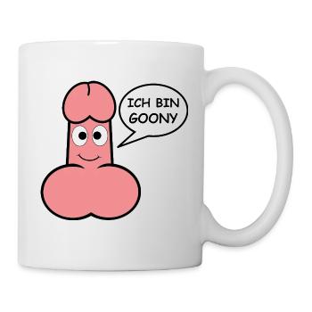 Goony Pink Cartoon Penis Humor - Mug - white - Right
