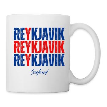Reykjavik, Island, isländischer Stolz - Tasse - Weiß - Rechts