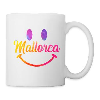 Mallorca Watercolors Smiley - Mug - white - Right