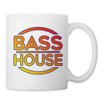 Bass House Neon-Abzeichen - Tasse - Weiß - Rechts