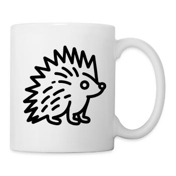 Porc-épic - Mug blanc - blanc - Droite