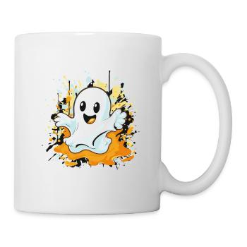 Cheerful ghost splash - Mug - white - Right
