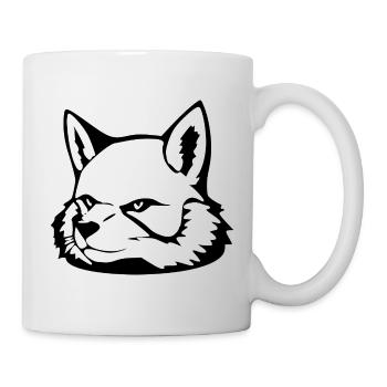 Fox T-shirt Gift - Mug - white - Right